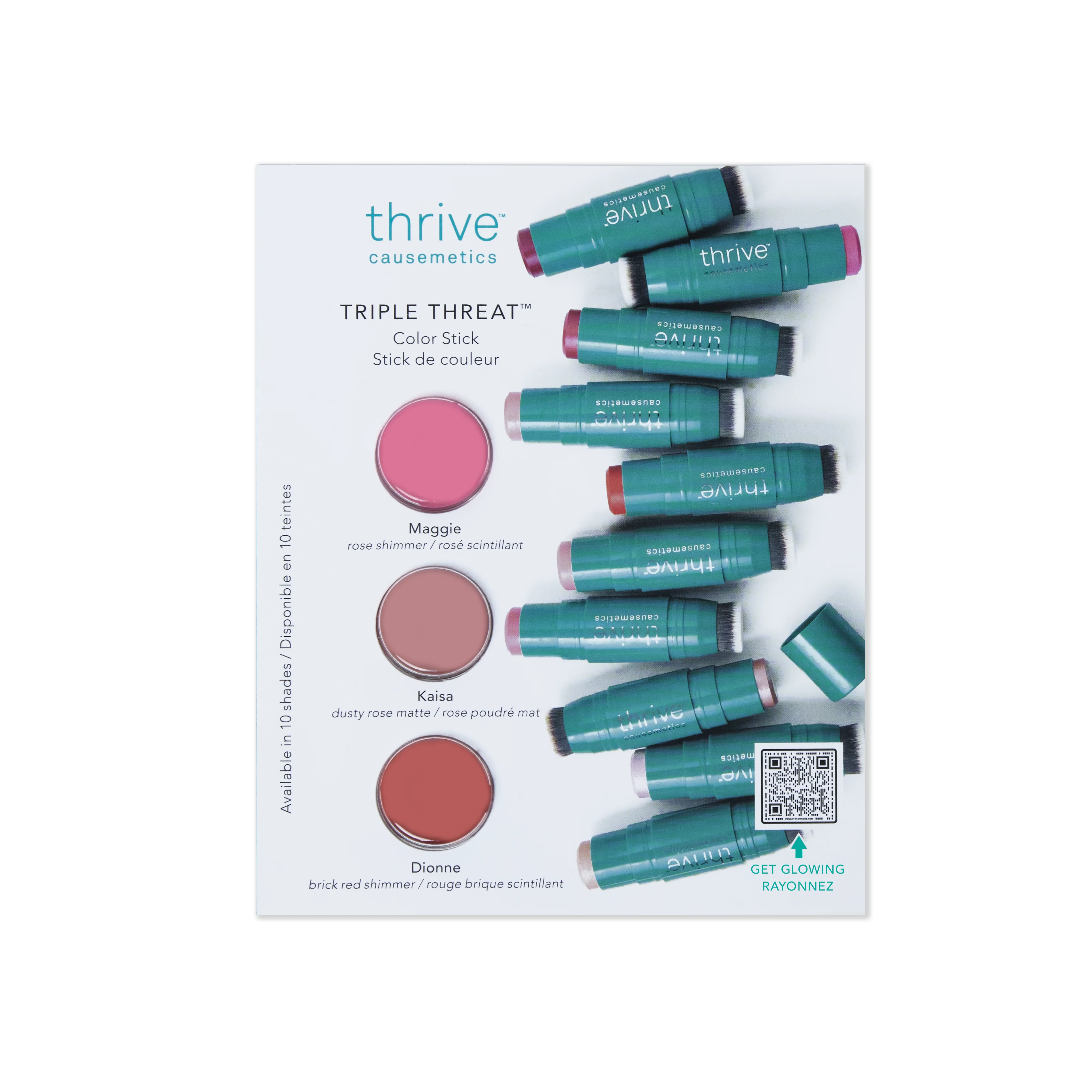 Triple Threat™ Color Stick Trio: Maggie. Kaisa. Dionne